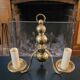 Pair of brass wall lights