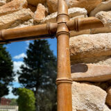 Vintage bamboo mirror