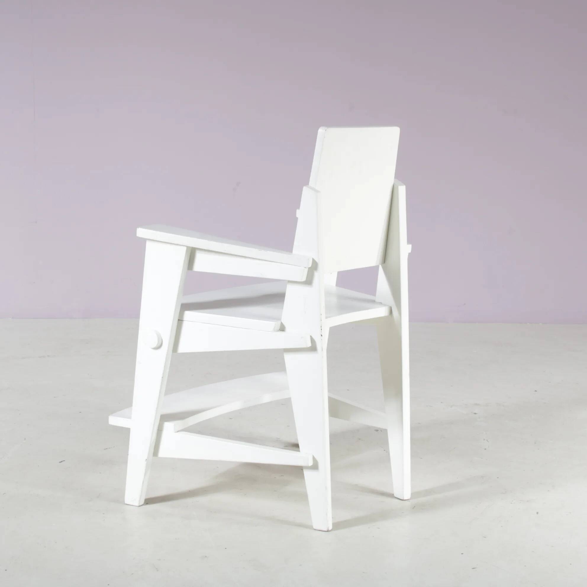 1930 Amsterdam School style children chair from the Netherlands