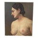 Portrait painting. Oil on canvas. Woman. Circa 30s.