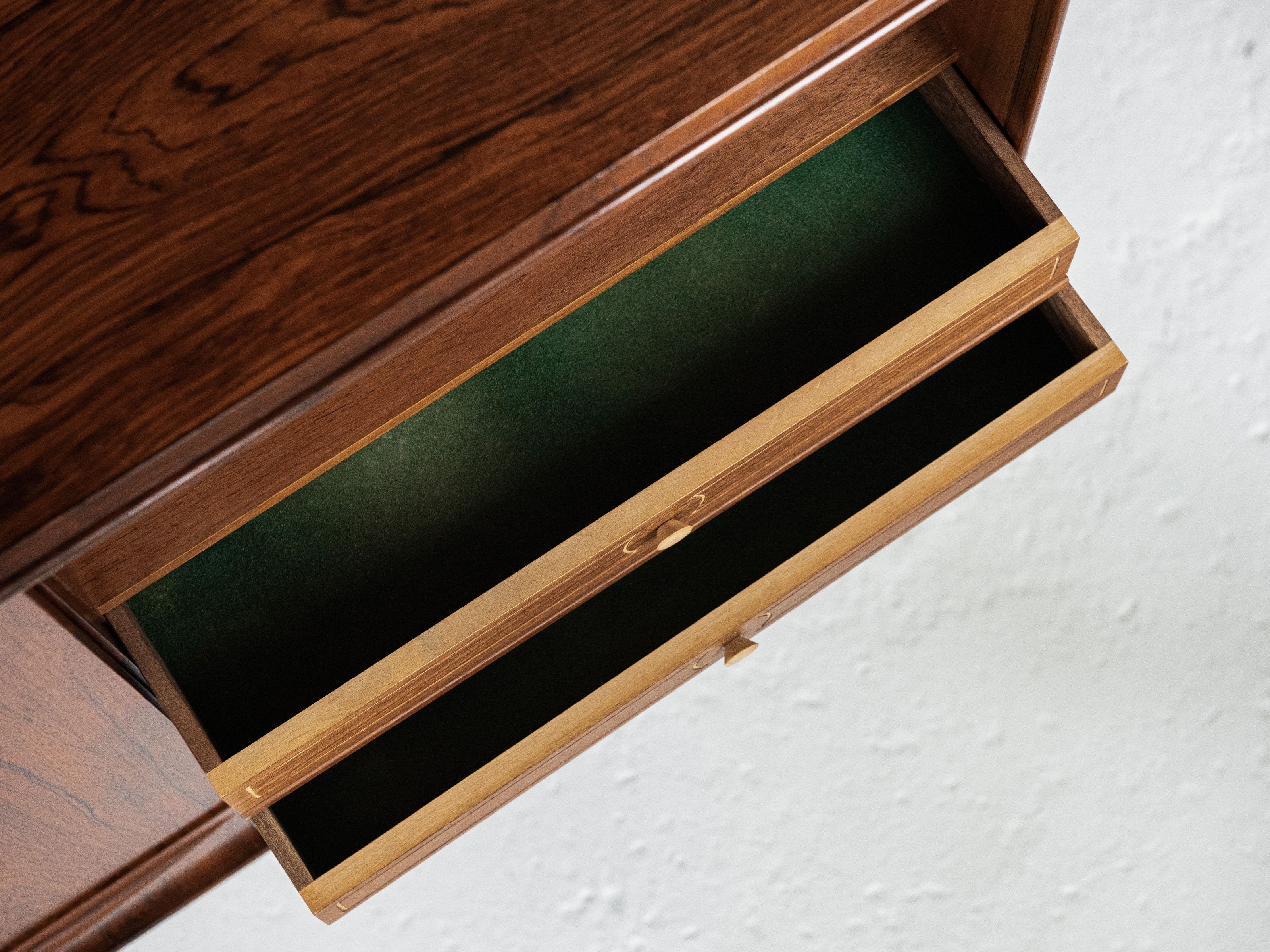 Danish highboard in rosewood by E.W. Bach for Sejling Skabe 1960s