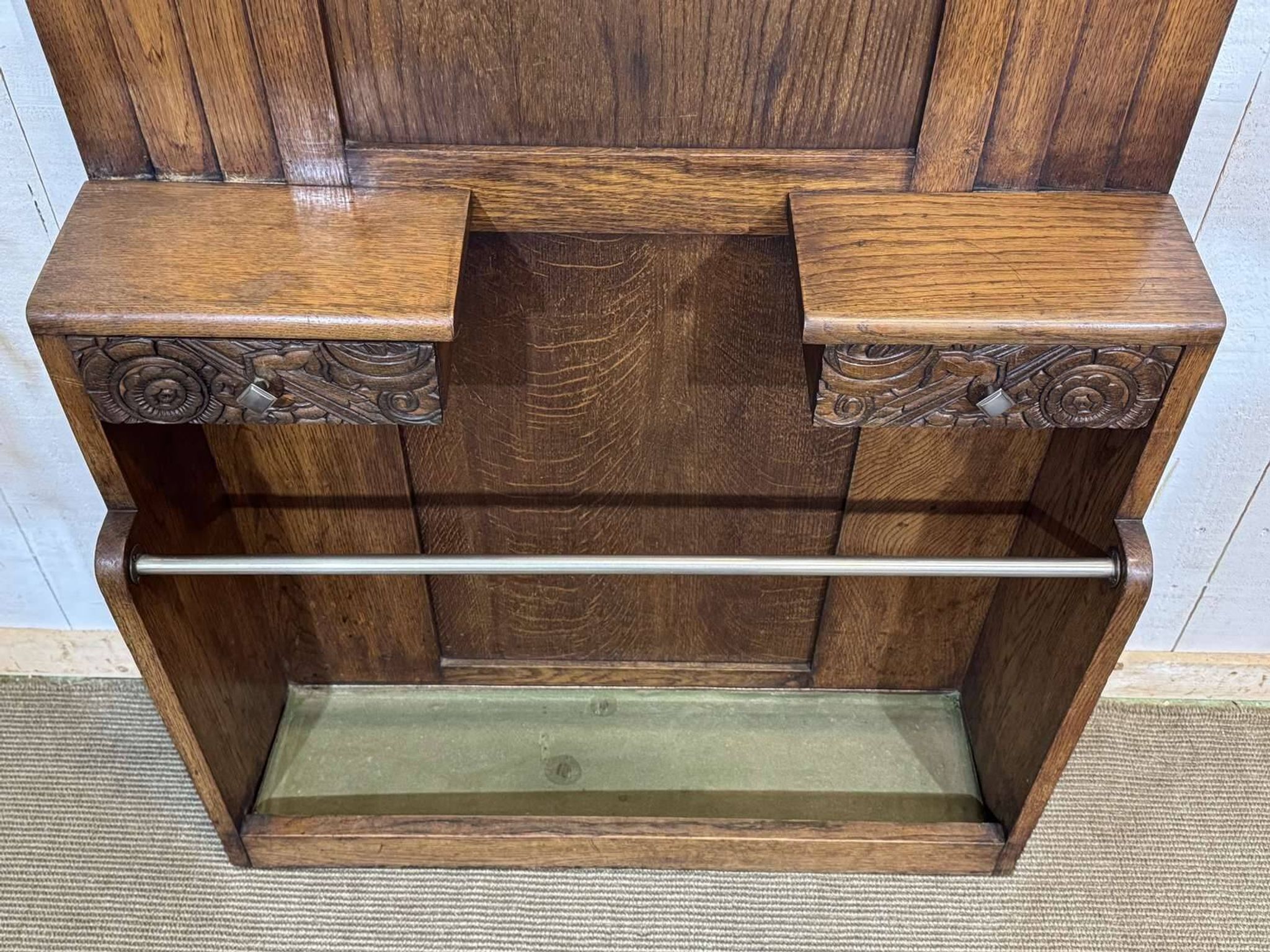 1930s Art Deco oak wardrobe