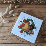 Vintage antique underwear faience Villeroy and boch retro fruits vegetables