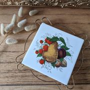 Vintage antique underwear faience Villeroy and boch retro fruits vegetables