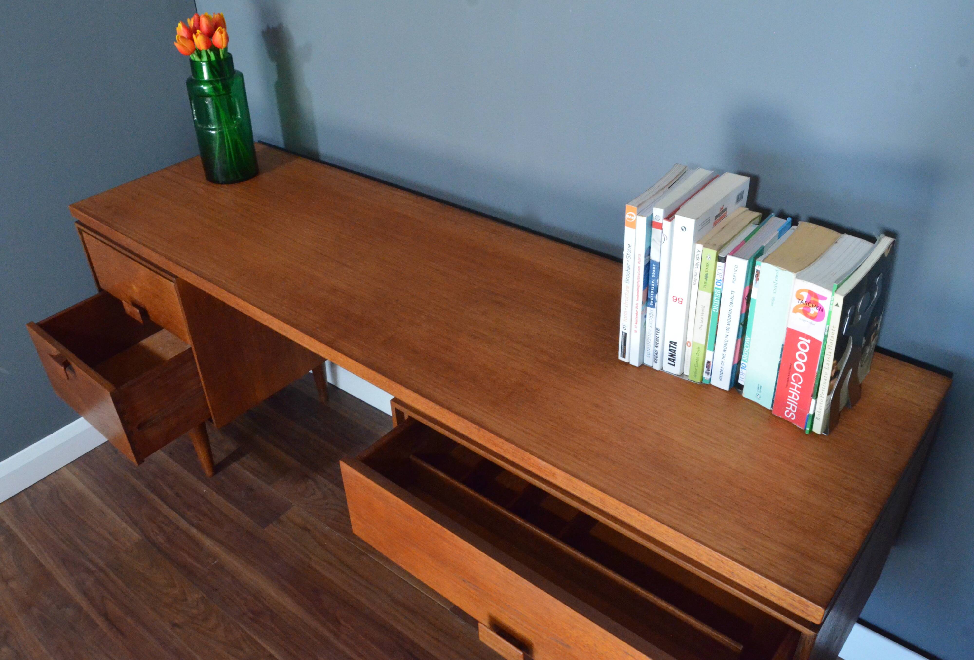 Mid Century Kofod Larsen For G Plan Danish Teak Desk