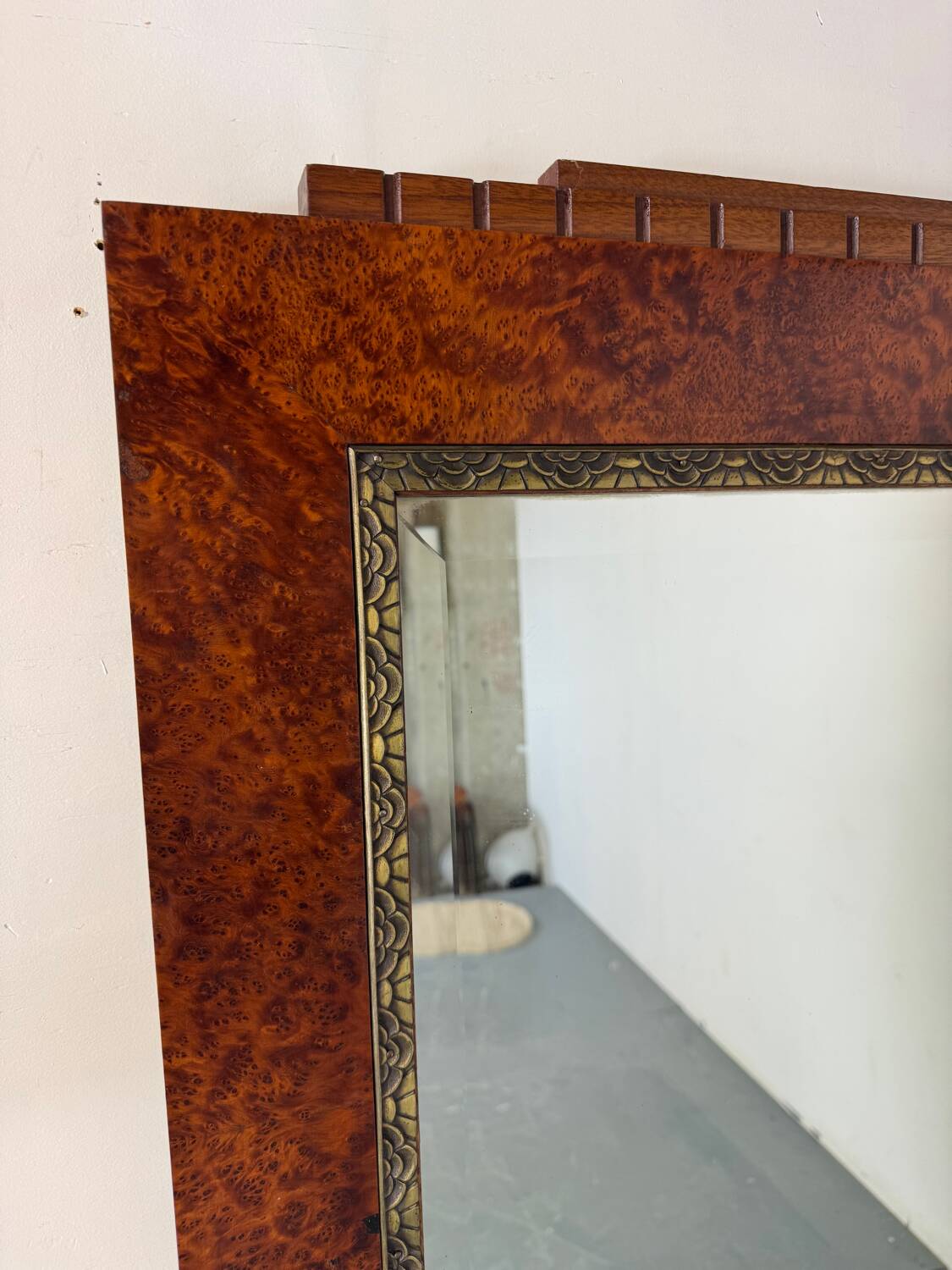 Grand miroir mural Art déco français, années 1930