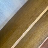 Brutalist style oak bookcase
