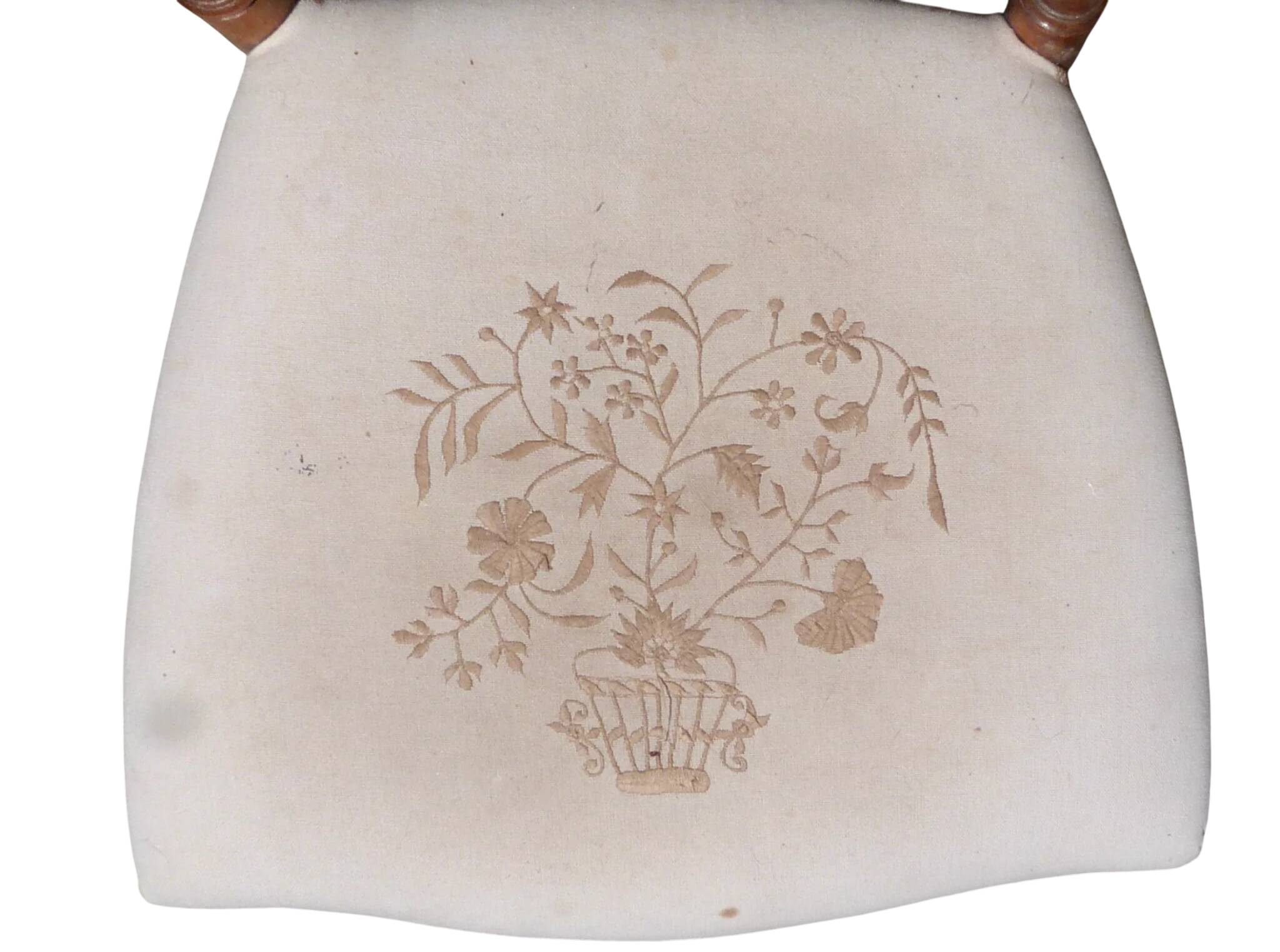 Paire de chaises volantes avec assise tapissée