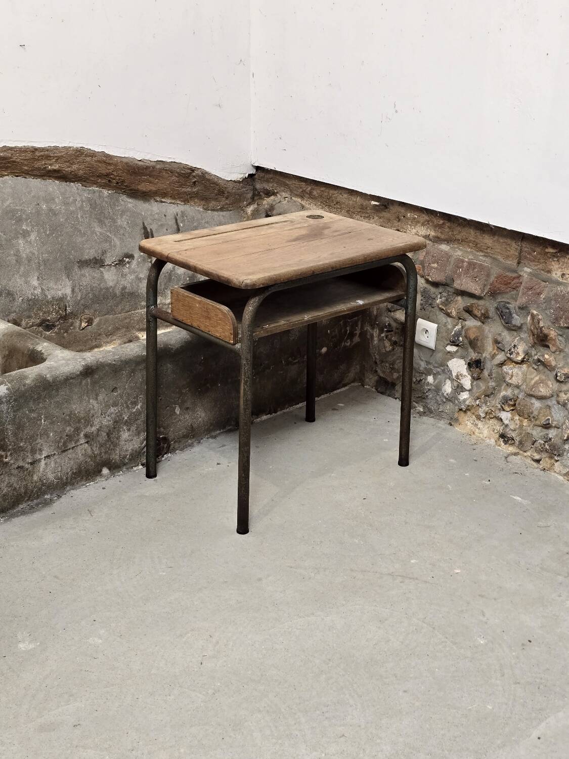 School desk with locker 1960