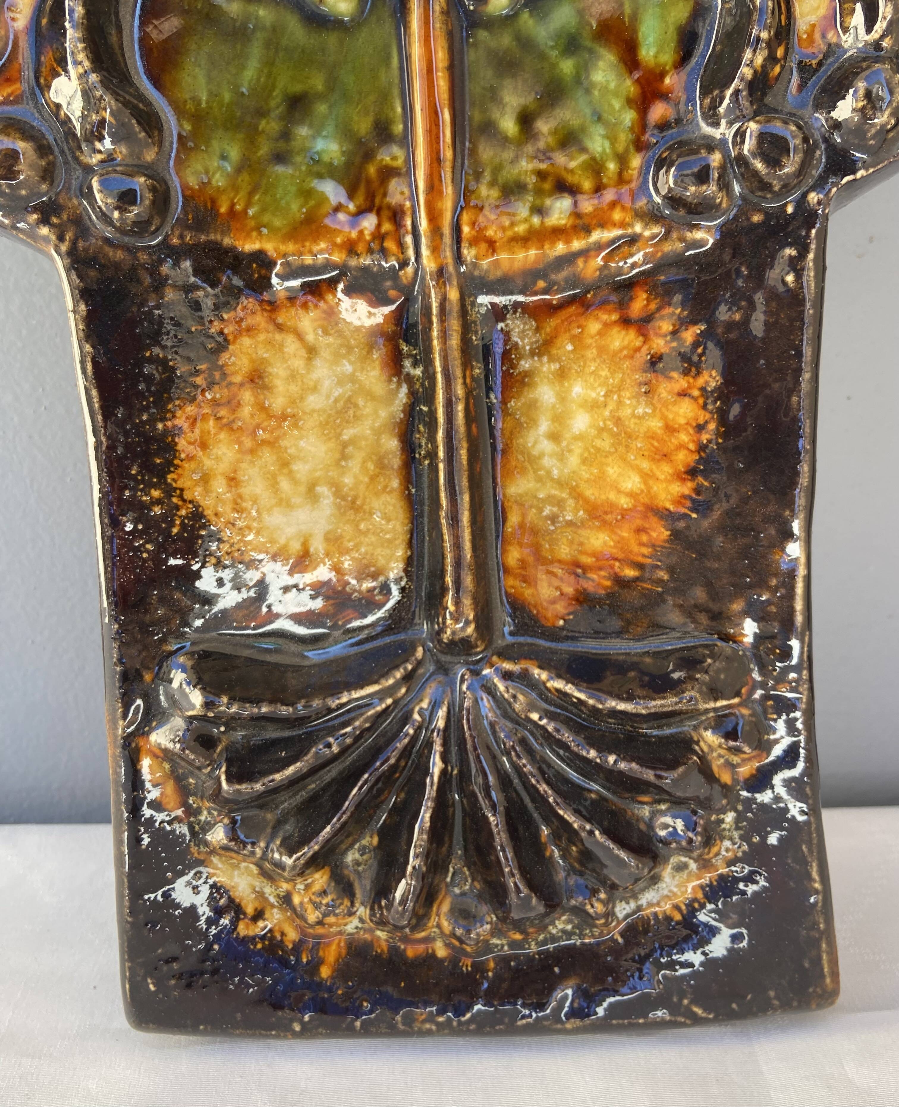 60s ceramic wall owl