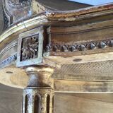 Louis XVI style caned bench