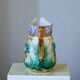 19th century Eastern European earthenware carafe/pitcher