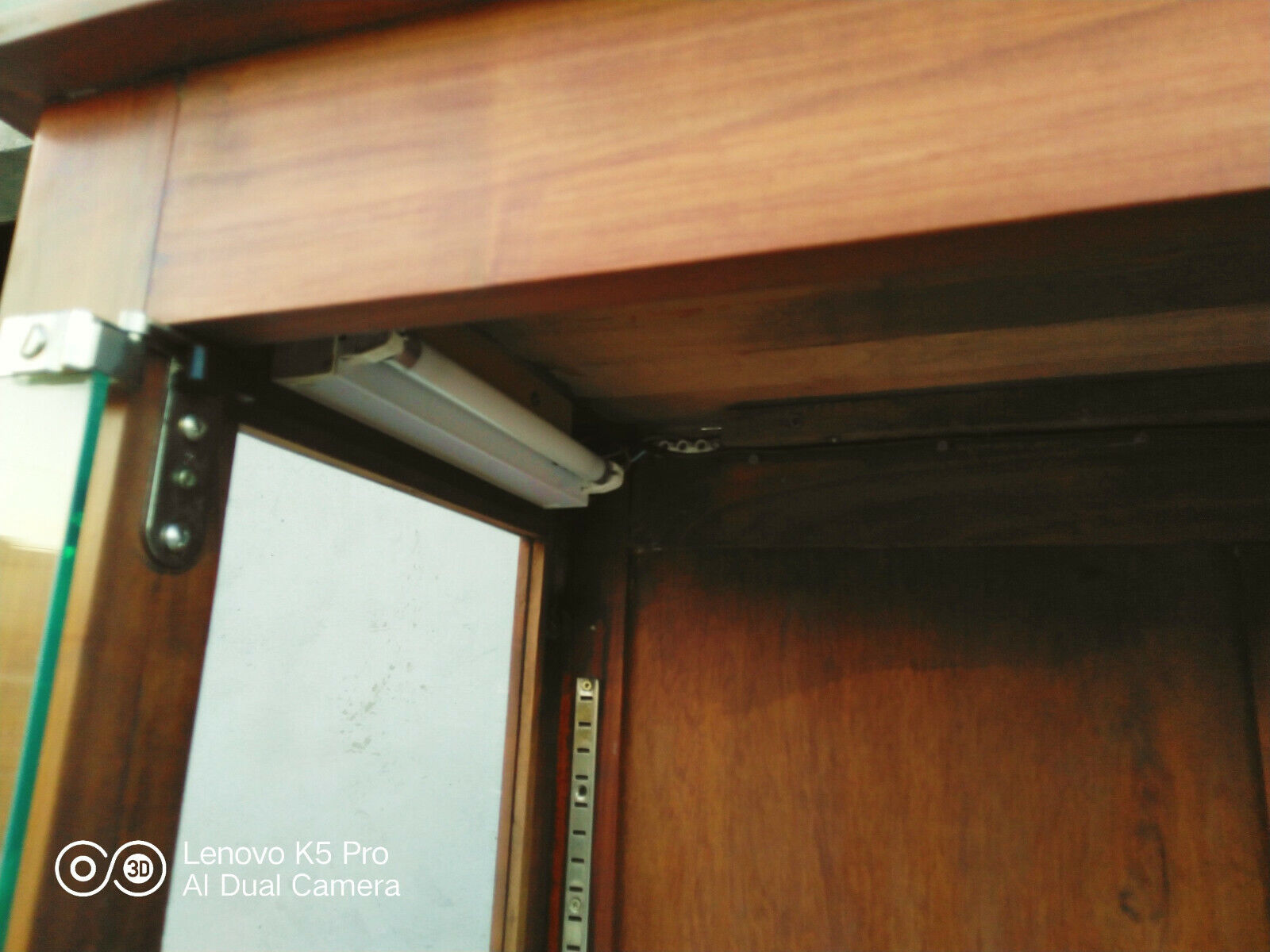 Vintage walnut showcase