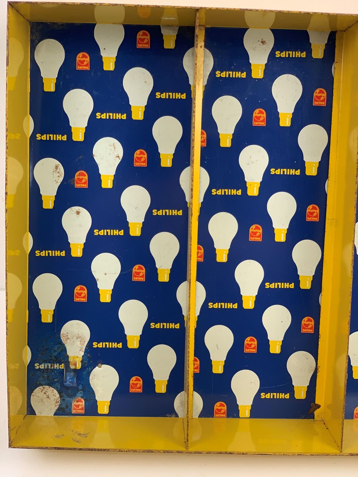 philips 1960 metal display 40x35cm