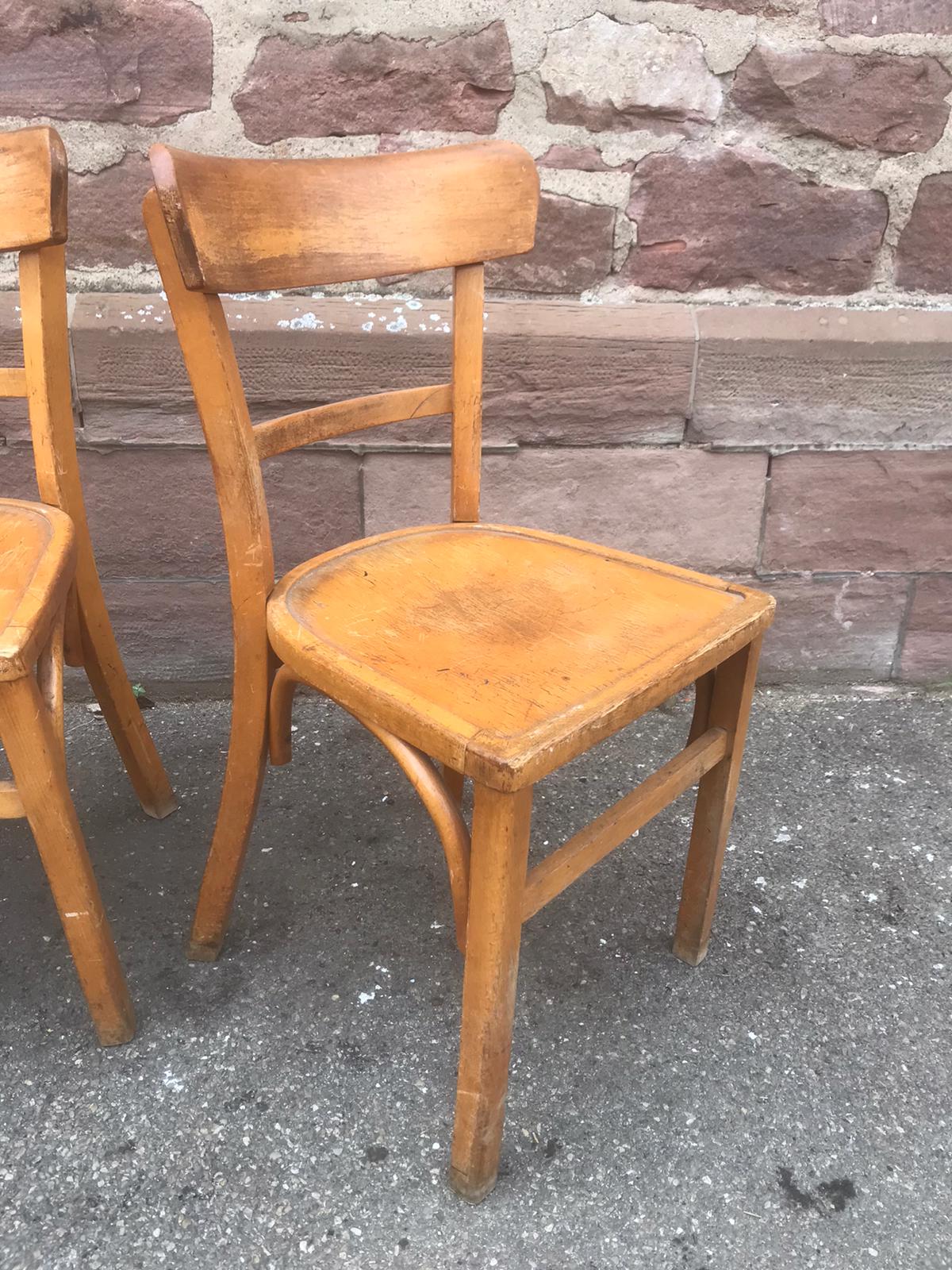 3 vintage baumann bistro chairs