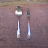 Series of twelve forks and twelve spoons Ercuis