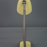 Lampe/lampe de bureau design vintage en métal jaune des années 60