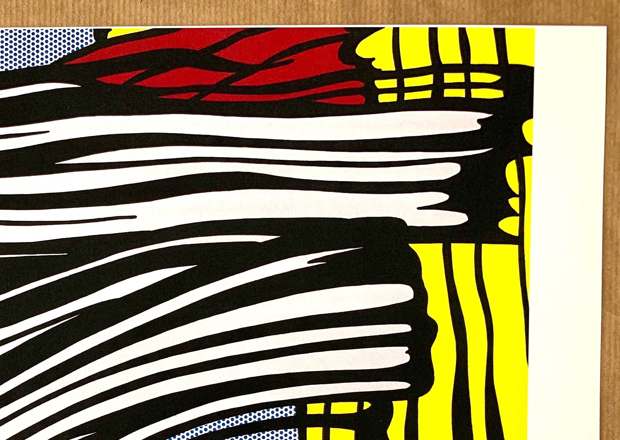 Original pop-art poster, reissue by Roy Lichtenstein "little big painting 1965"