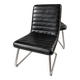 Black leather chairs - eurosit france