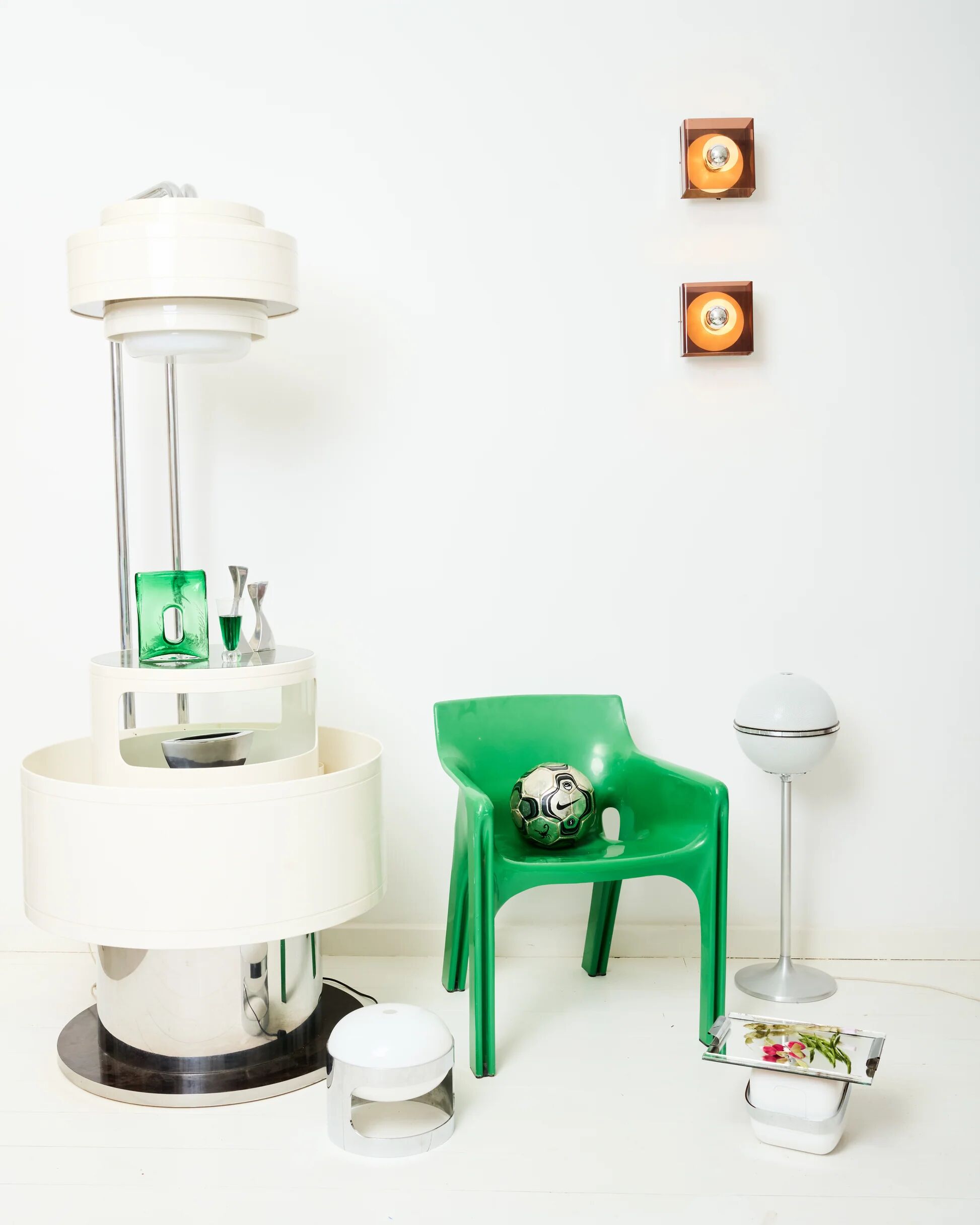 Floor lamp in the style of Joe Colombo, Italy, 1970s.