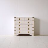 Commode blanche à 6 tiroirs