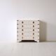 White 6-drawer chest of drawers