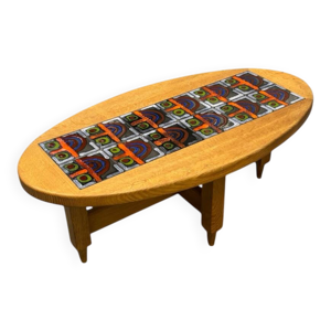 Table basse ovale en