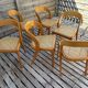 Set of 6 caned chairs by Baumann, gondola model.