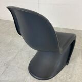 Black Panton dining chairs, set of 4