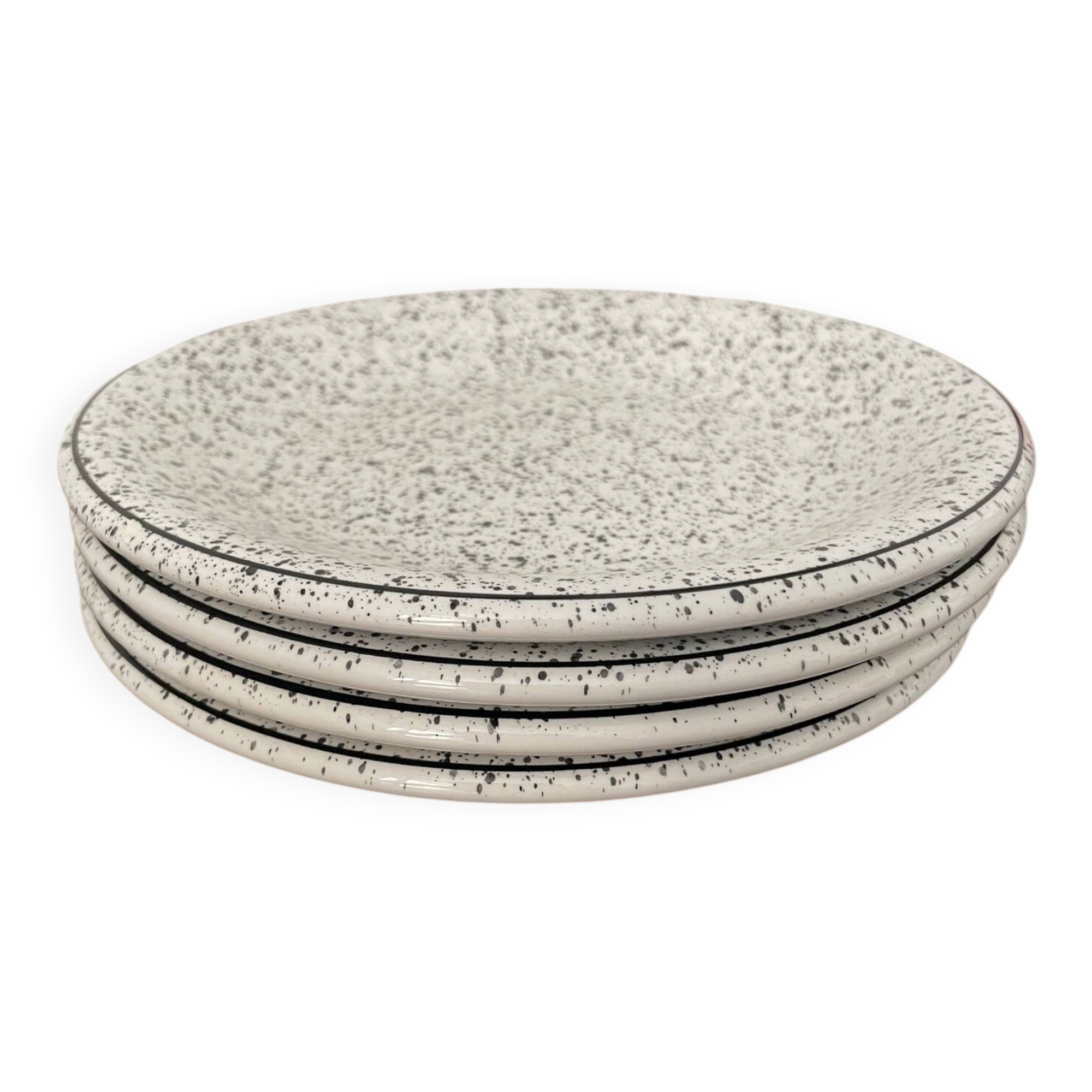 Lot de 4 assiettes Faïence italienne 1950-70