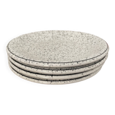 Lot de 4 assiettes Faïence italienne 1950-70