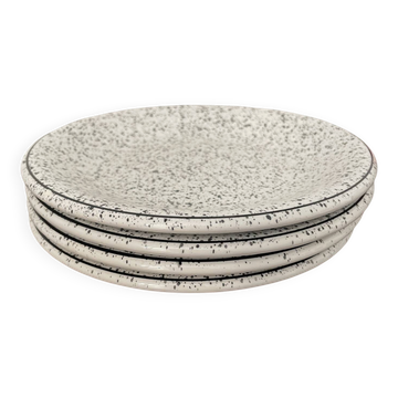 Set of 4 Italian earthenware plates 1950-70