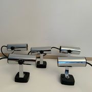 Set de 5 appliques vintage orientable chromée, Italie 1970
