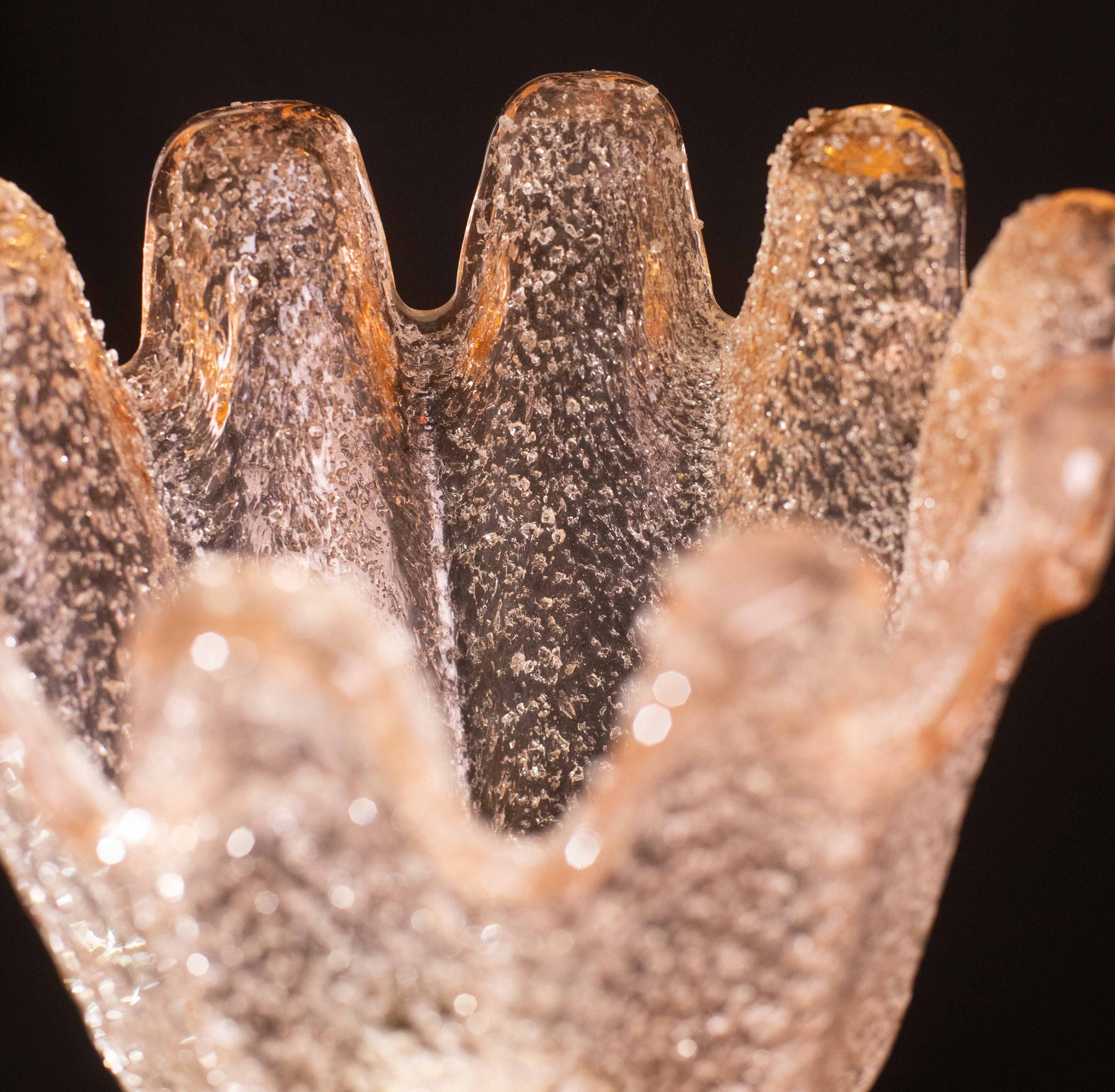 Charming Pink and Trasparent Murano Glass Chandelier by Barovier e Toso