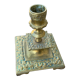 Gilded bronze candle holder, Asian fish decoration, China