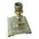 Gilded bronze candle holder, Asian fish decoration, China