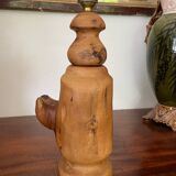 Lamp foot made of vintage olive wood