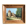 Oil on panel signed with vintage wooden frame