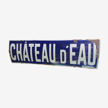 Ancient enamelled plaque - Metro Château d'Eau