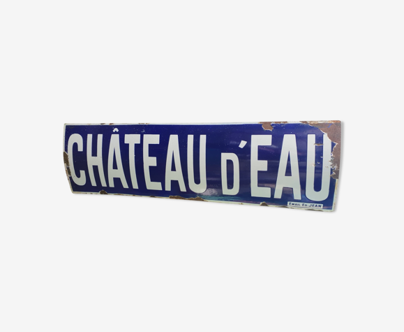 Plaque ancienne émaillée - Métro Château d'Eau