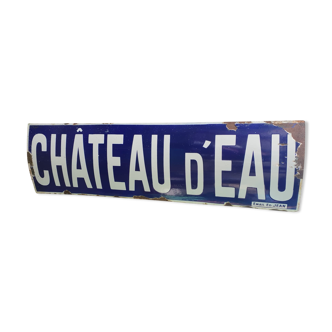 Plaque ancienne émaillée - Métro Château d'Eau