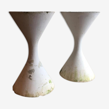 Paire de vases Anton Bee et Willy Guhl pour Eternit, création 195