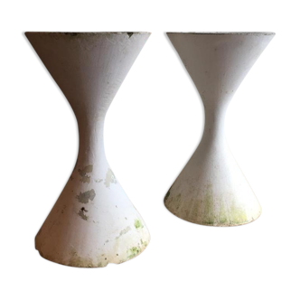 Paire de vases Anton Bee et Willy Guhl pour Eternit, création 195