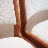 Set of four teak chairs, Danish design, 1970s, production: Denmark
