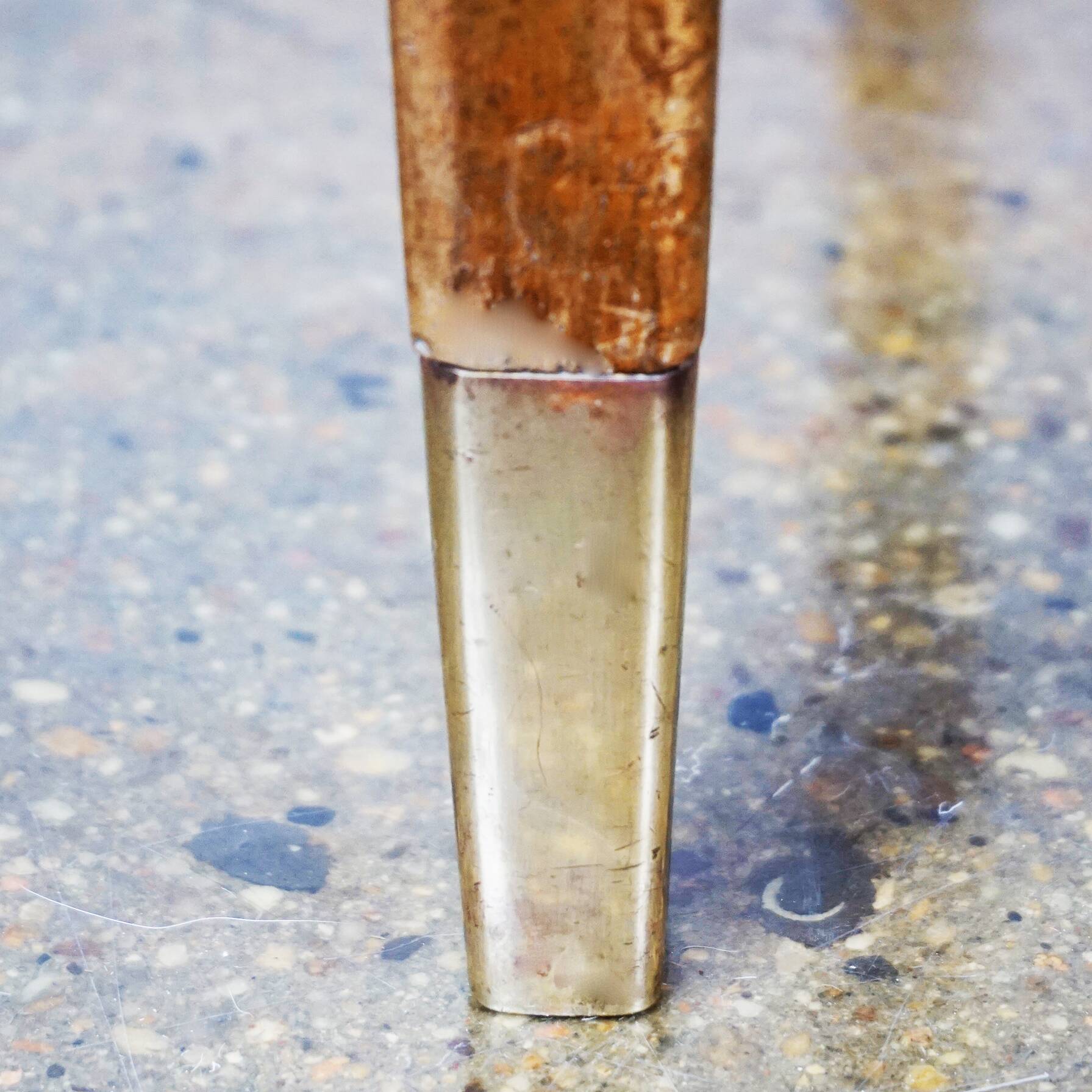 Austrian Dining Chairs in Walnut and Red Leather by Oswald Haerdtl from the Mid-Century