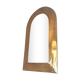 Half-moon brass mirror stitched ice