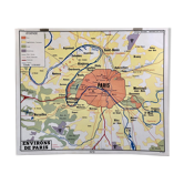 School poster: table 13/14: surroundings of paris/ rossignol paris region