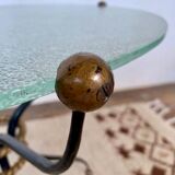 Table basse art deco en fer forge atelier rene prou