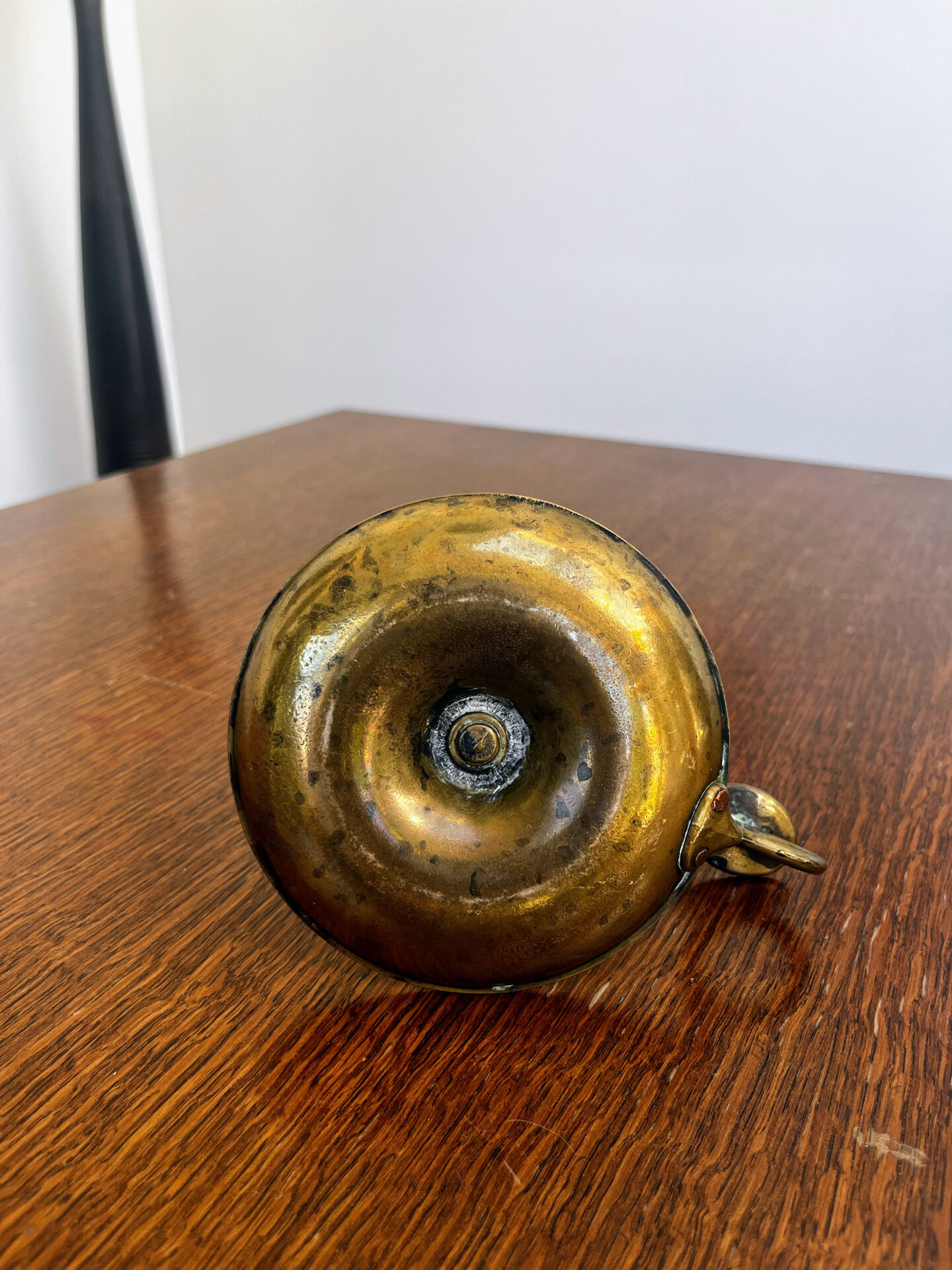 Antique push candle holder