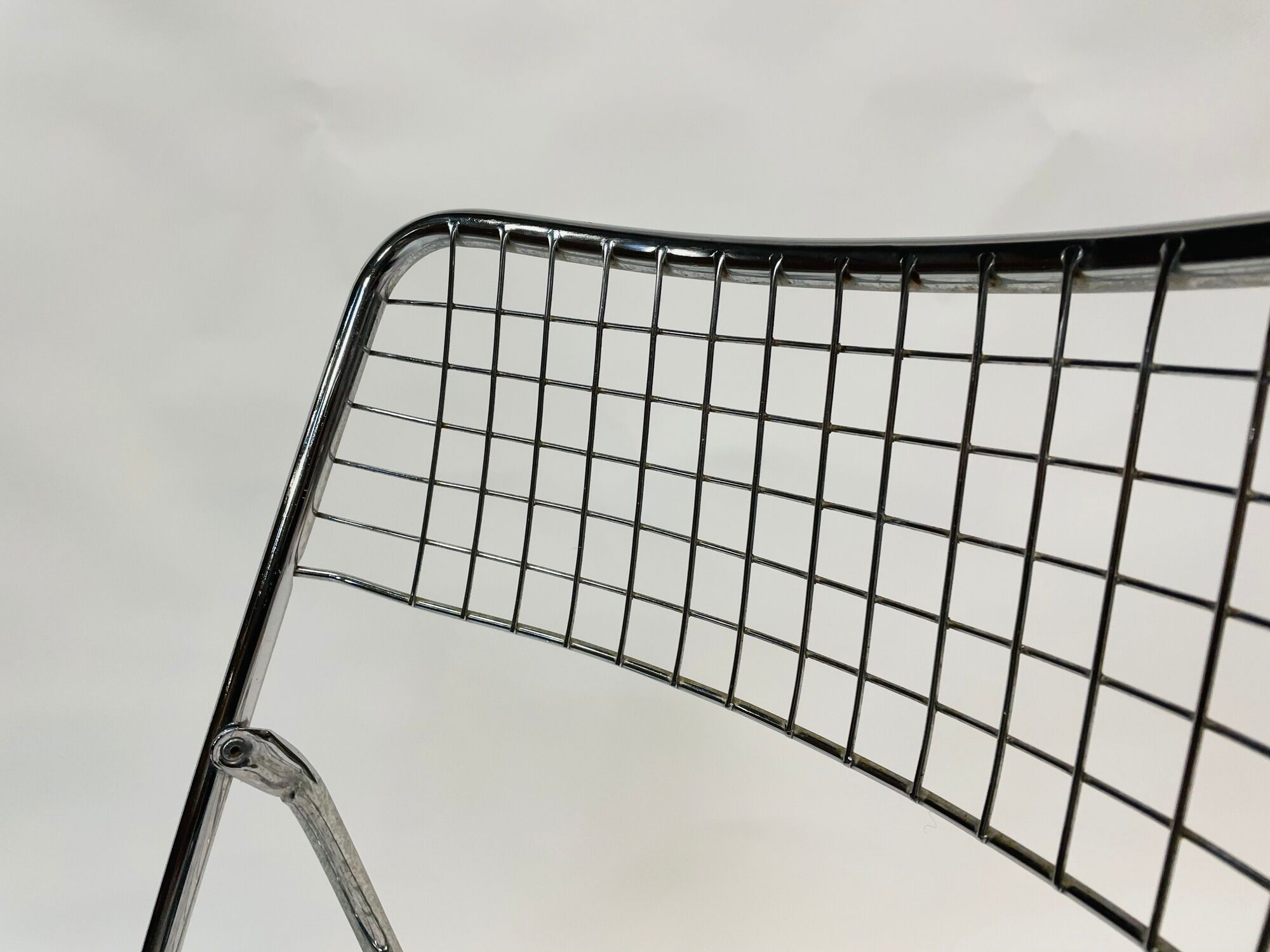 Set of four chrome folding chairs by Niels Gammelgaard for Ikea 1970